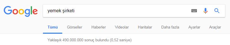 yemek şirketi